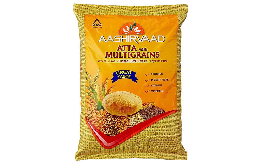Aashirvaad Atta With Multigrains    Pack  5 kilogram